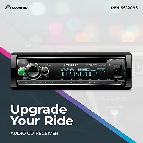 Miniatura 18 de Pioneer DEH-S6220BS Receptor de CD 1-DIN - Bluetooth, SiriusXM, USB/AUX, cambio de color, FLAC, AM/FM, cara desmontable, ecualizador de 13 bandas