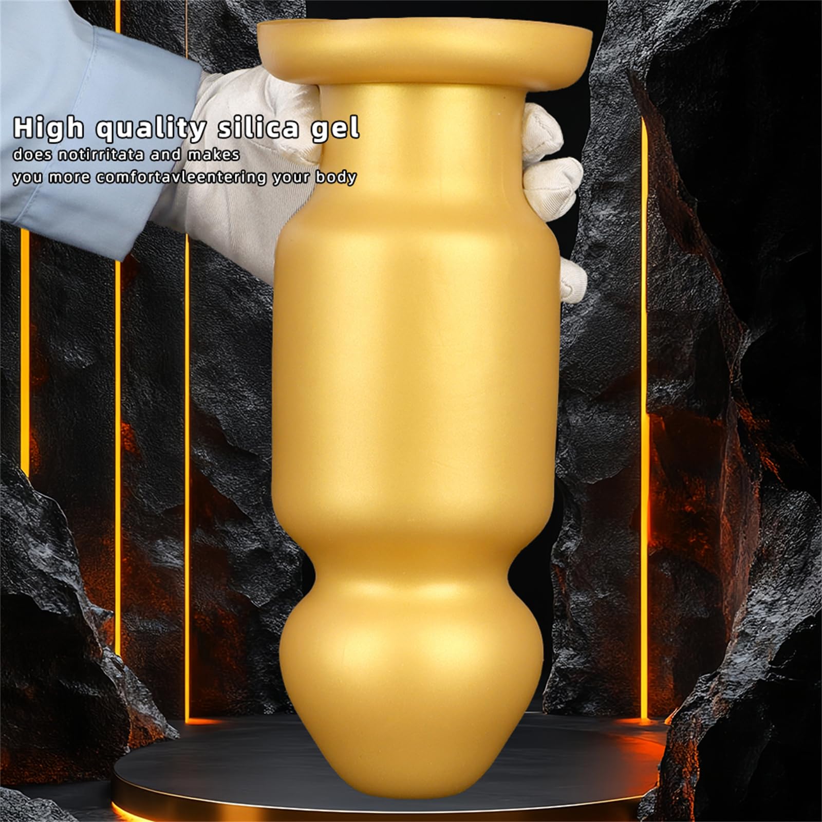Plug anale extra large Monster Super Big Silicone Anal Dildo Enorme Dilatatore anale Fisting Giocattoli sessuali anali for donne uomini(L)
