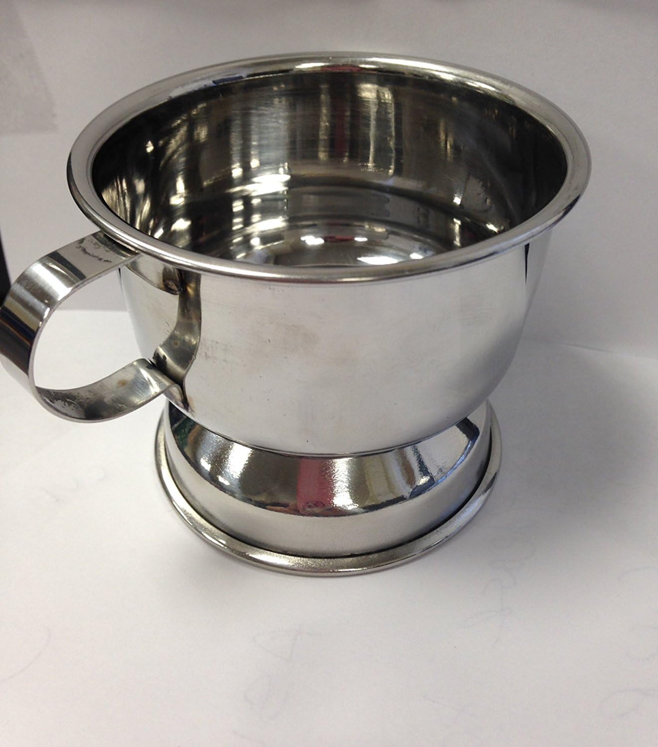 Kingsley Silver Plated Shaving Soap Cup With Handle by Kingsley