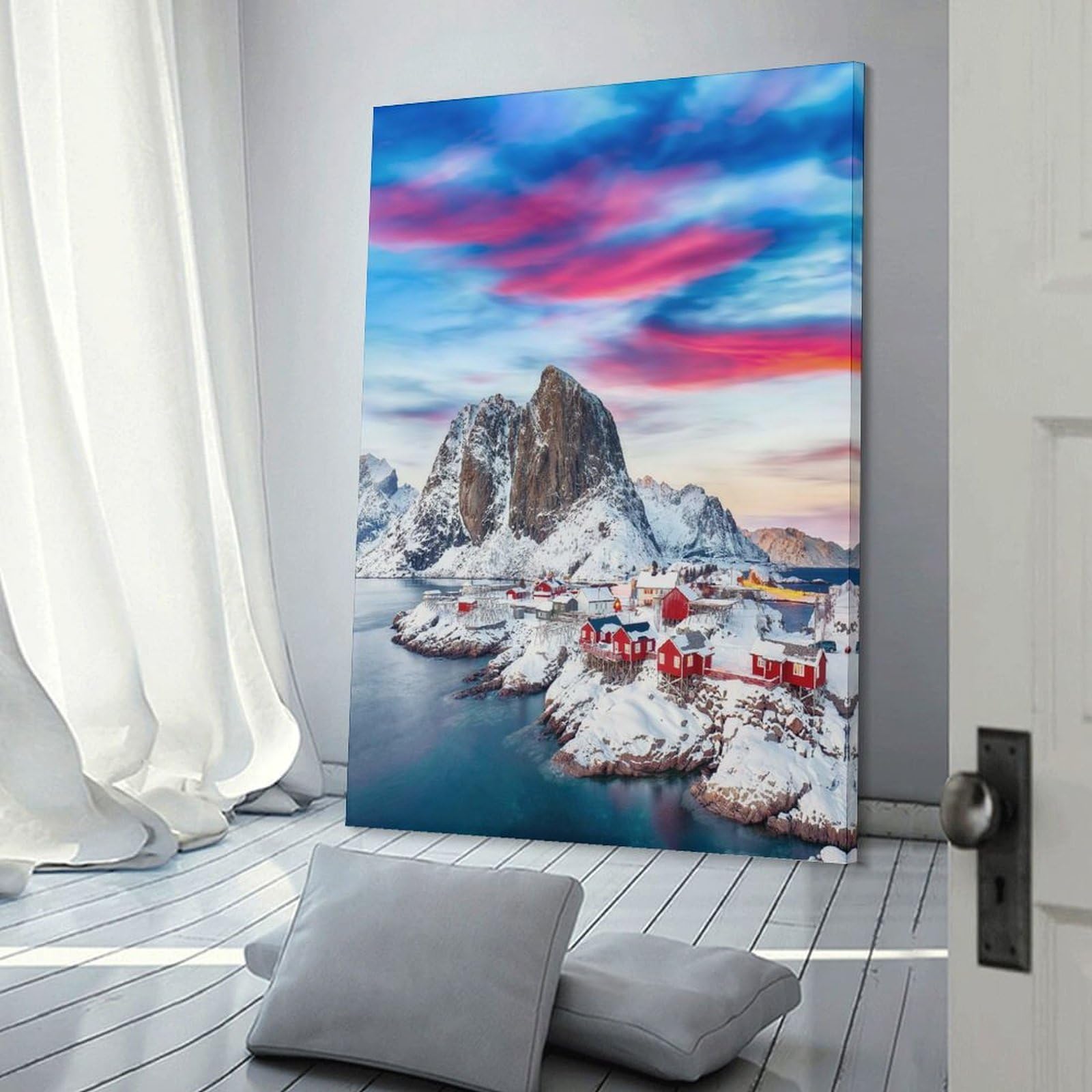 Junmoney Colorful Sky Aesthetic Wall Picture Print 20x30inch(50x75cm), for Home Walls, Creative Rooms Or Shared Spaces, Stylish Home Artwork for Focal Walls