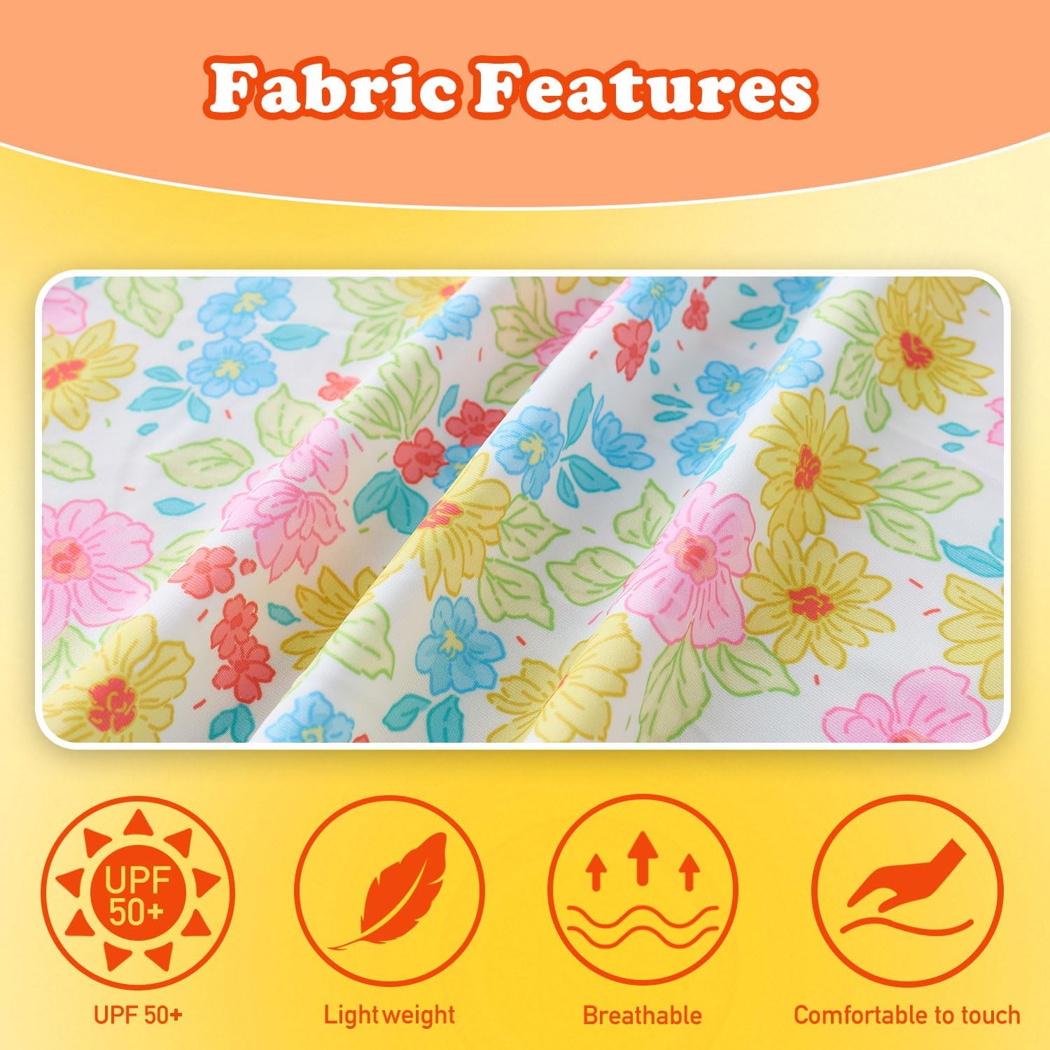 UMELOK Girls Rash Guard Swimsuit 2-Pieces Long Sleeve Bathing Suit Kids Swimwear Sets 4-12 Years - Image 3