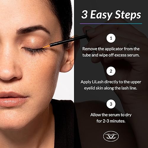 Miniatura 3 de LiLash Sérum purificado formulado por médicos para pestañas de aspecto más completo y más largo potenciador de pestañas natural seguro para ojos