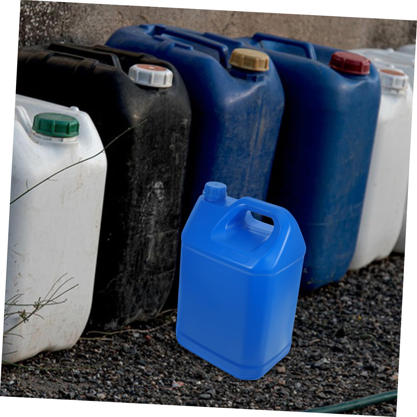10l Hdpe Flüssigkeitsbehälter mit Deckel, Blau, Dicht Verschlossen | Chemikalienbehälter, Große Kapazität, Einfache Handhabung, Lichtgeschützt und Stabil
