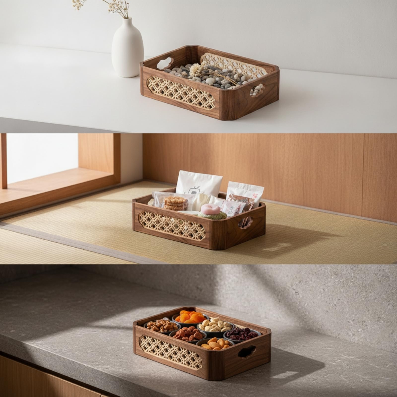 Estante Maciza Vertical Estante Mesa Compacto Estantería Mesa para Coleccionistas, Aficionados l Té, Salón
