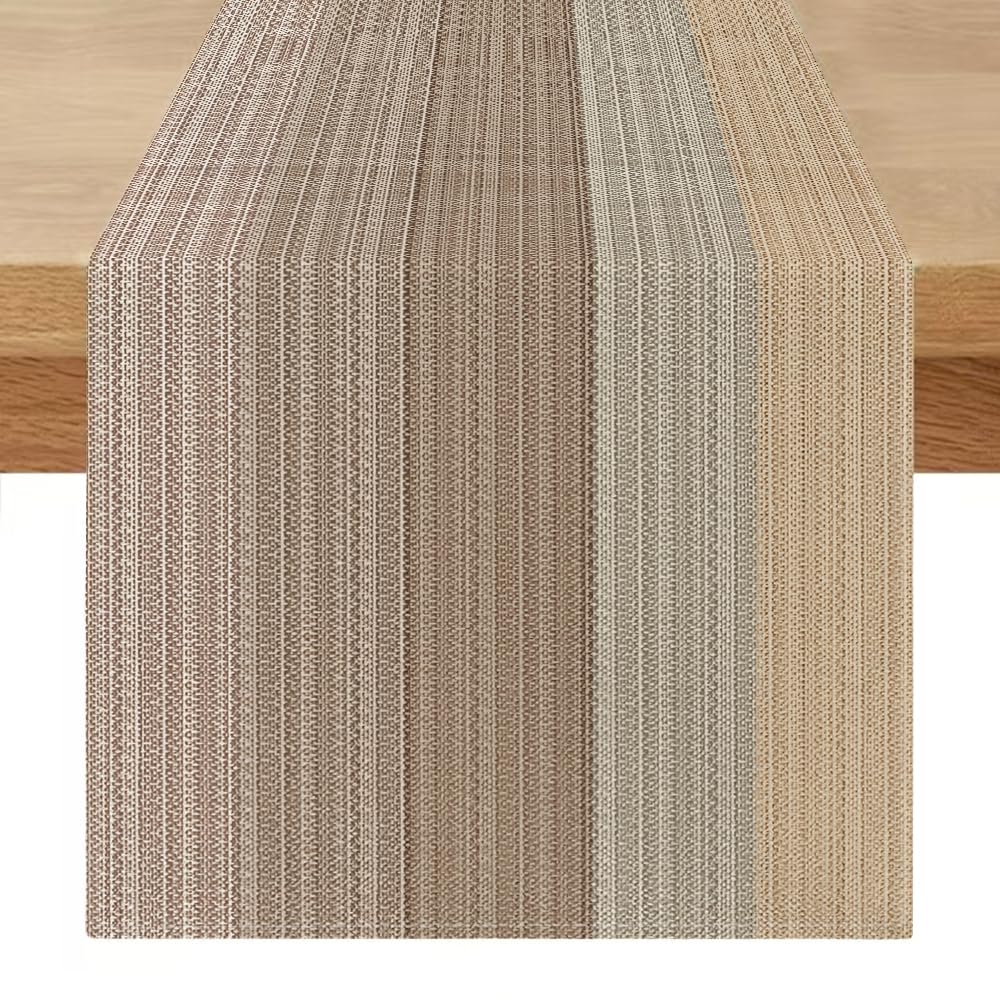 Modern Washable Rectangular Beige Table Runner 40 x 180 cm Spring Summer Table Centerpiece Summer Birthday Table Decorations for Parties Festivals Weddings