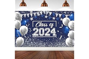 70x43 Inch Navy Blue Graduation Backdrop Photo Booth Backdrop Congrats Grad Banner...