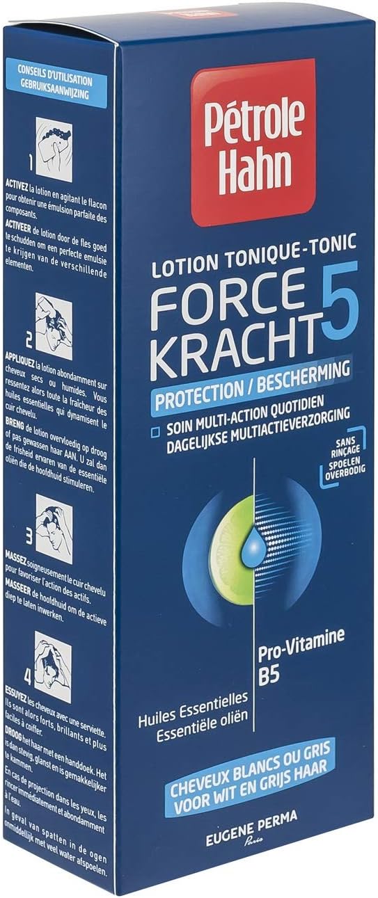 Petrol Hahn Lotion Tonic Force 5 — средство для защиты волос, для белых или седых волос, 300 мл, 2 шт.