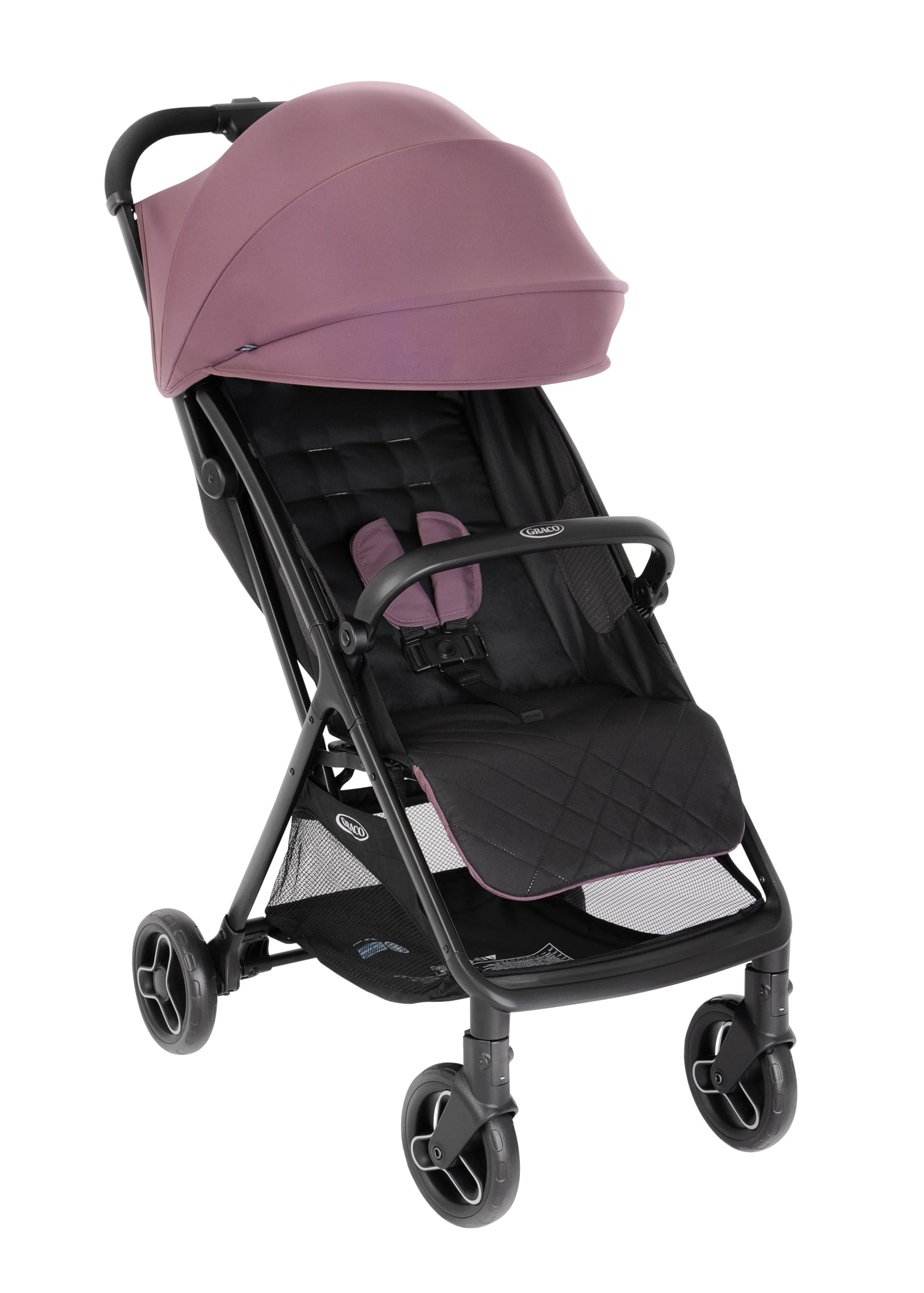 GRACO - Myavo Passeggino leggero con chiusura veloce e parapioggia - 0-22 kg, dalla nascita fino a circa 4 anni, Mulberry