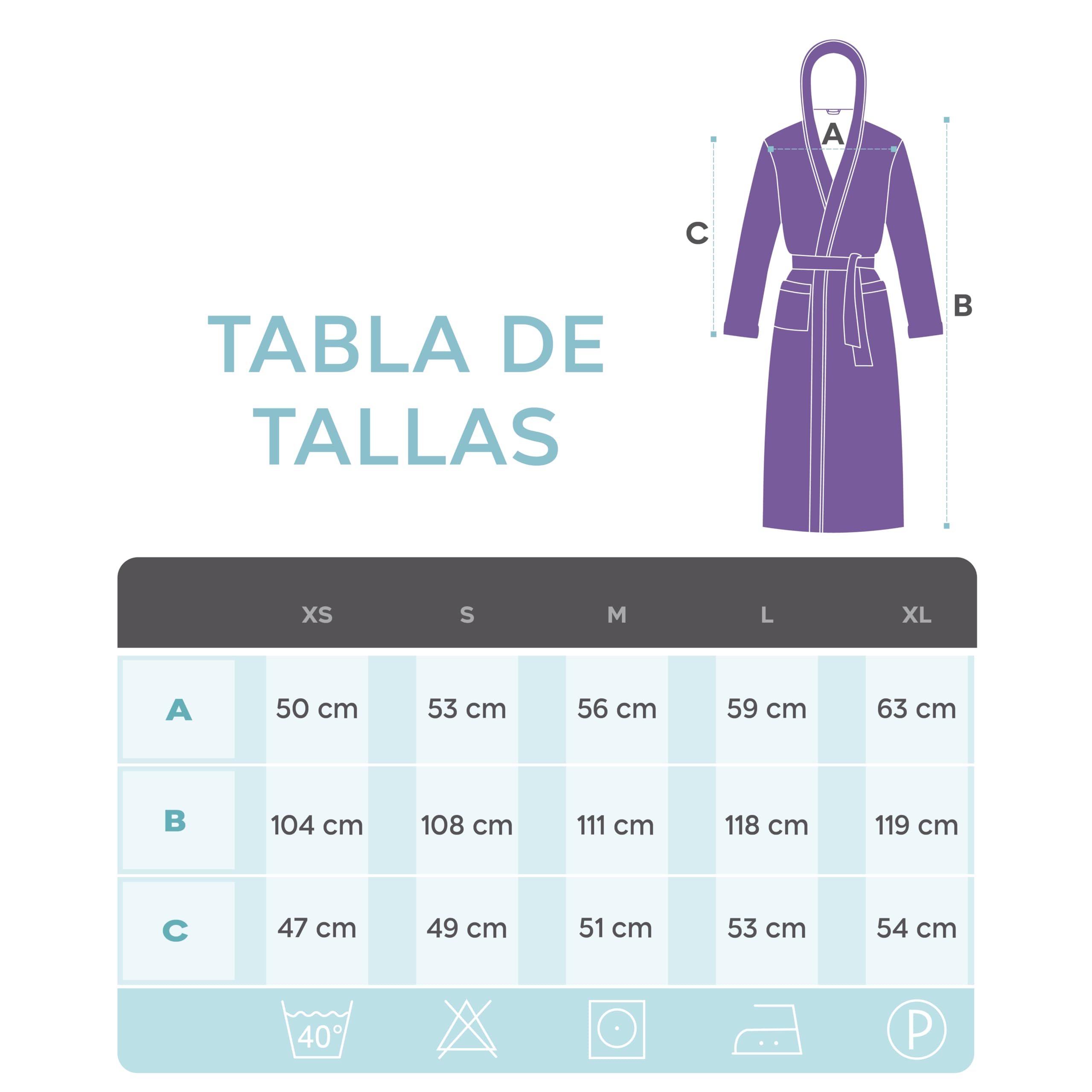 Twinzen Bata Mujer - 100% Algodón, Certificado Oeko Tex - Albornoz de Algodón con Capucha, 2 Bolsillos, Cinturón - Bata de Baño Suave, Absorbente y Cómoda