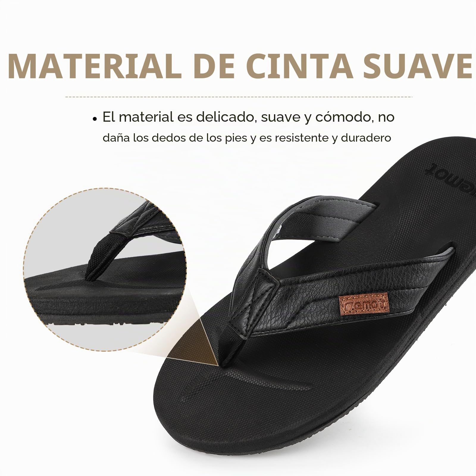 riemot Chanclas Hombre Antideslizantes Sandalias Playa Piscina Verano Cómodas Ligeras Secado Rápido Zapatos de Playa Vacaciones Casuales Outdoor EU 42-46