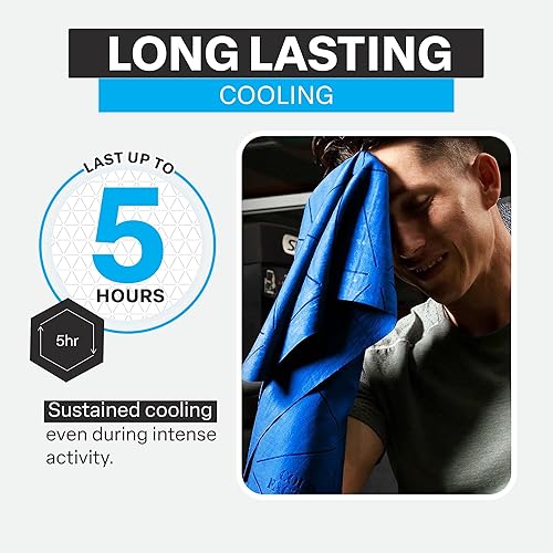 Miniatura 6 de COLD FACTOR Toallas refrescantes para deportes, envolturas refrescantes para el cuello, toalla fría para correr, entrenar y uso al aire libre, con