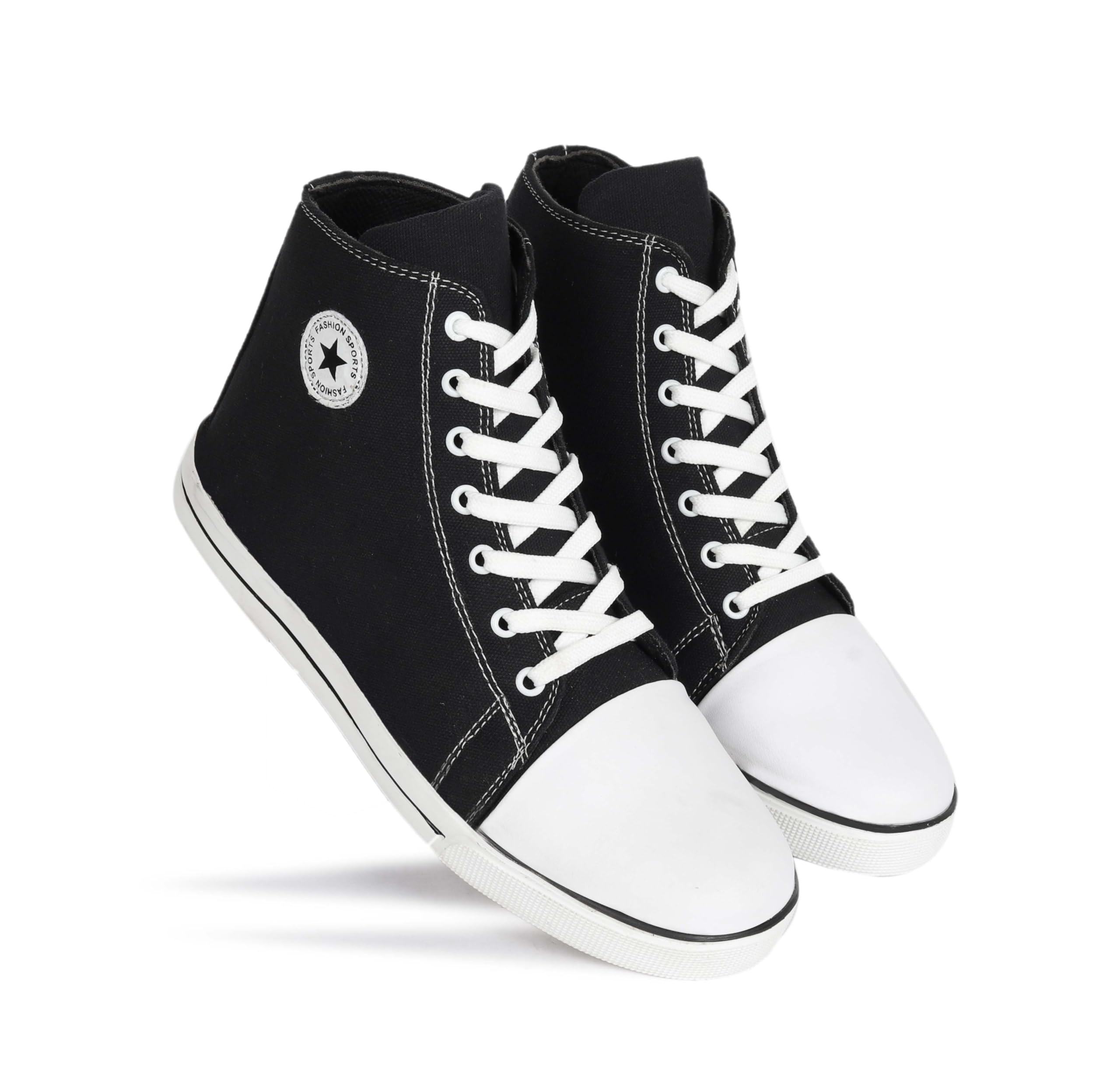 Canvas Ankel Length Boots High-Top Canvas Shoes for Men (9) Black (B0CJCNBMK3) Amazon Price History, Amazon Price Tracker