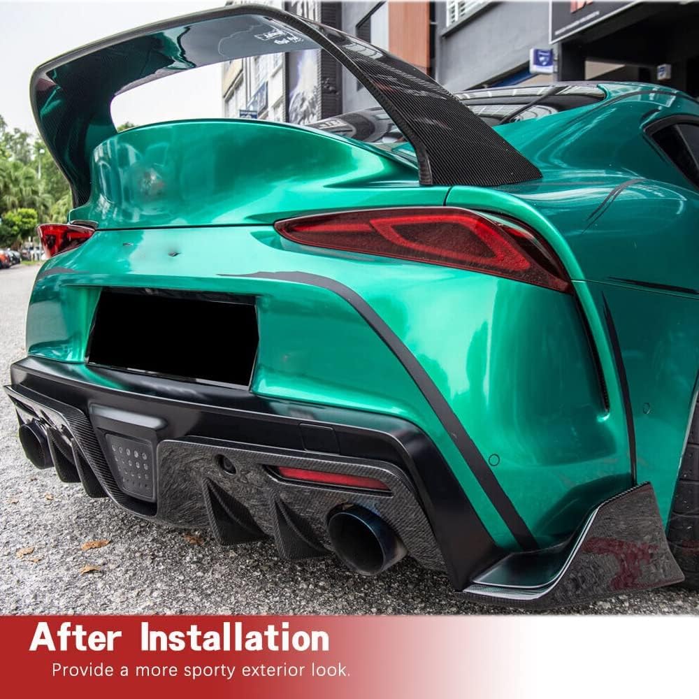 Carbon Fiber Rear Bumper Splitters for Toyota Supra A90 A91 2019-2022 Coupe 2-Door Rear Diffuser Lower Lip Spoiler Valance Protector Factory Outlet