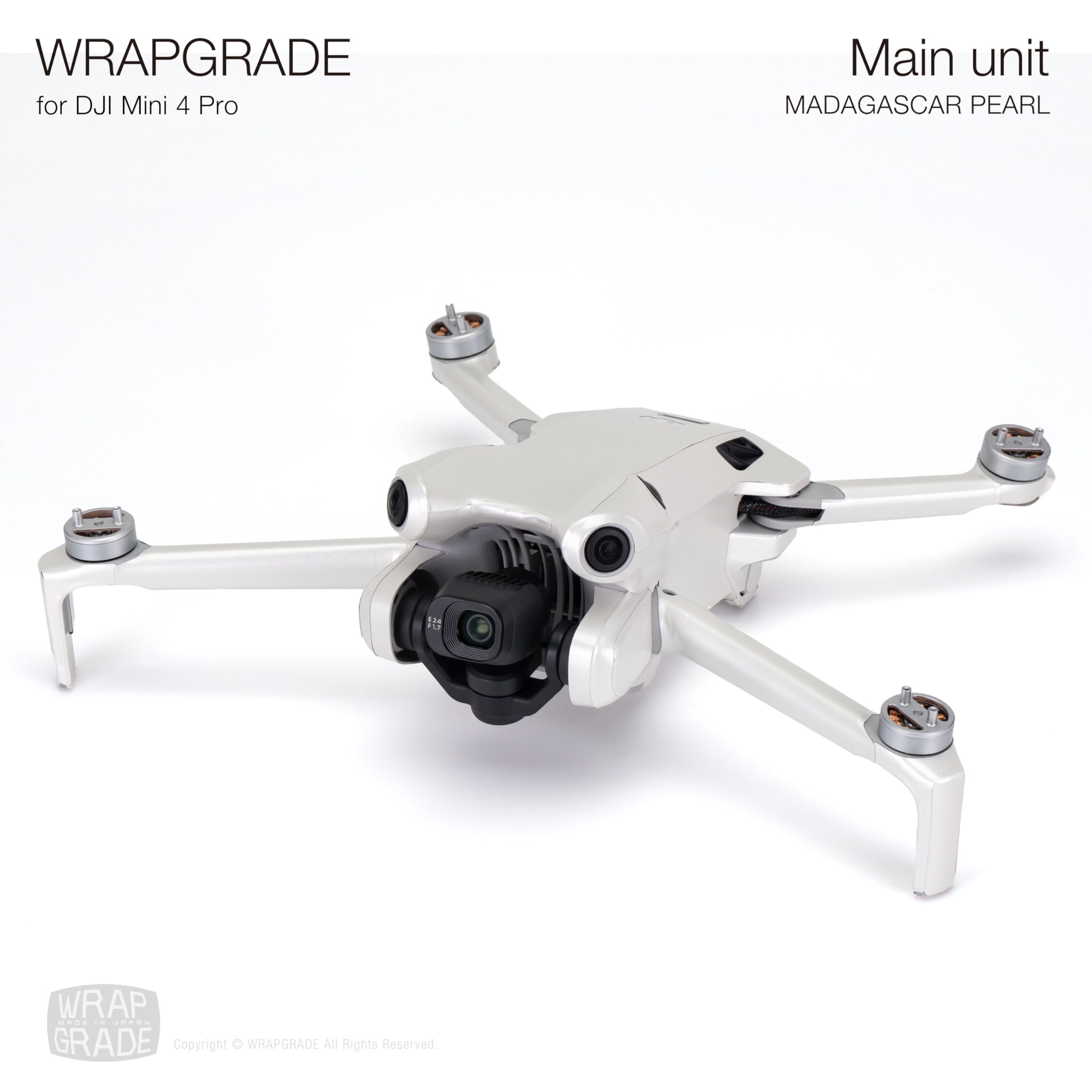 WRAPGRADE Skin Stickers Compatible with DJI Mini 4 Pro, Madagascar Pearl, DJI Mini 4 Pro, 13.8 x 8.8 x 4.9 cm - Image 3