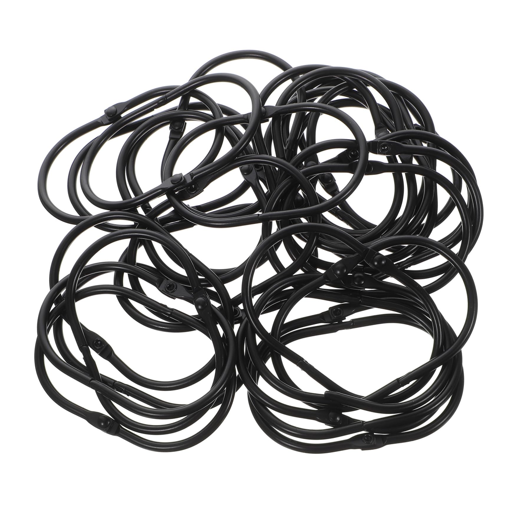 Gancho para cortina de ducha contra el óxido en el baño con 30 anillos Anneome de metal