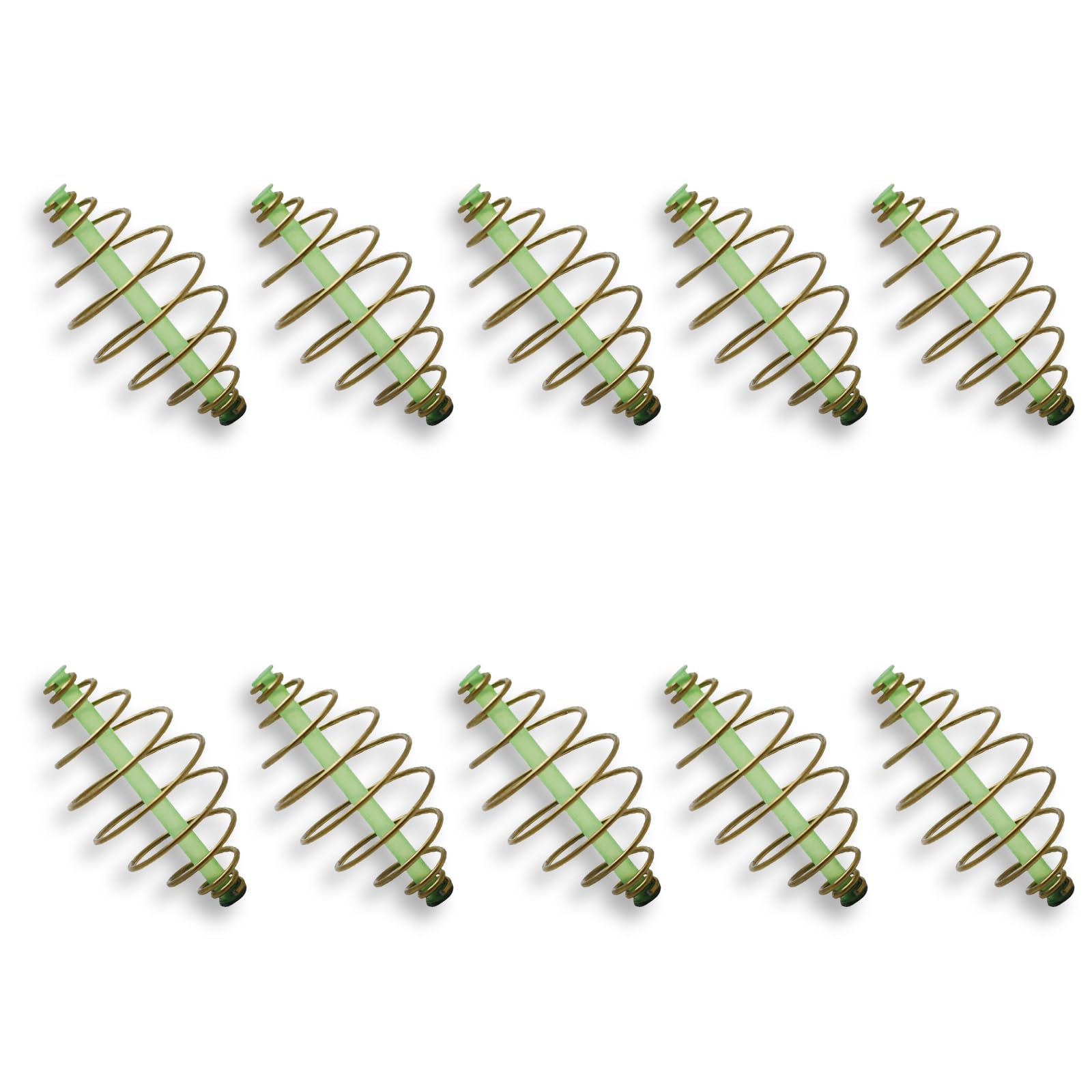 Maxtonser 10pcs Fishing Spring Feeder Fishing Equipment Baits Thrower Feeder Coil Inline Methods Feeder Fishing Tackle Accessories