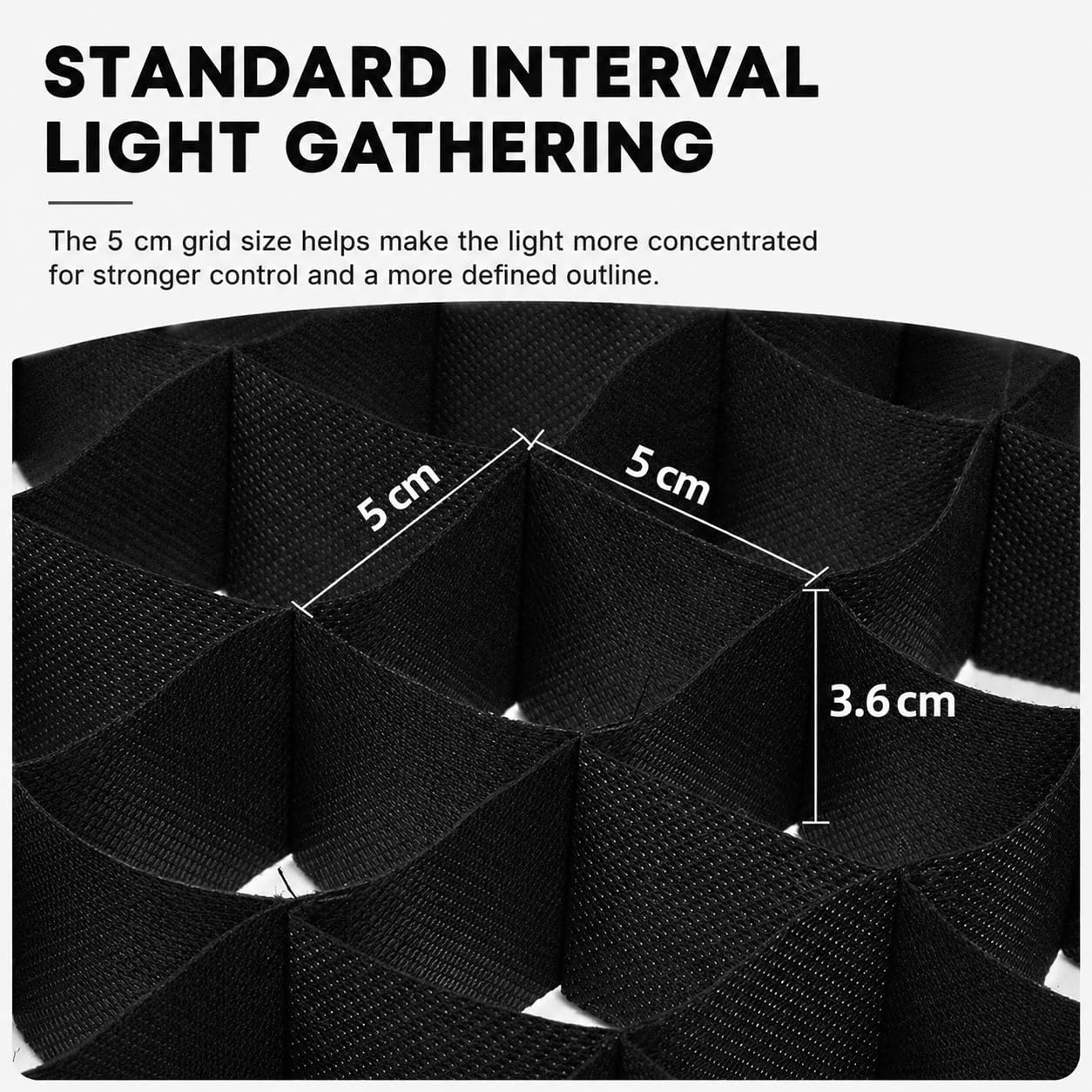 𝖸𝖴𝖦𝖠𝖬® 65cm/26 Honeycomb Grid for Octagonal Softbox – Light Control Grid Compatible with Godox, Neewer, Profoto – Portable Foldable Nylon Grid for Studio, Portrait & Video Lighting (Black) — Amazon image 6