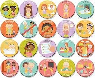 Jennakate- Toddler Daily Routine and Behavior Reward Chore ADD-ON Magnets with Pictures (Good Behavior)