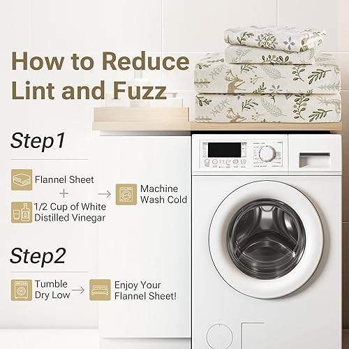 Vista 207 de True North by Sleep Philosophy - Juego de ropa de cama acogedora de franela 100% algodón, estampado de animales y estrellas, lindo, ultrasuave