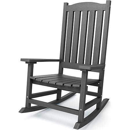 Amazon.com: Hupmad Wooden Rocking Chair Rocker Outdoor Oversized Porch ...