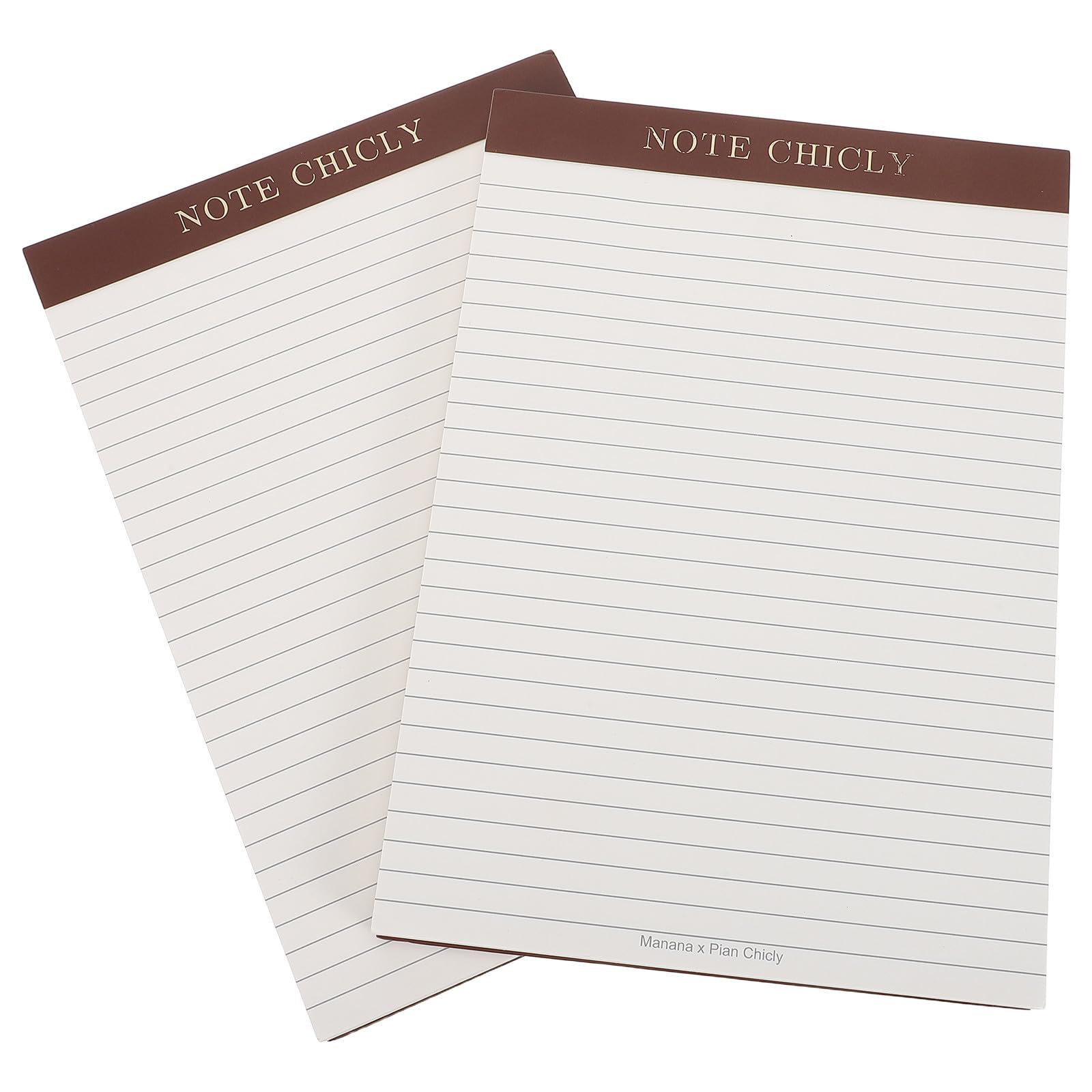 Paquete De 2 Bloc de Notas de Papel para Oficina y Escuela con Hojas Perforadas, para Gestión de Tareas y Estudio, Tamaño Práctico para Profesionales