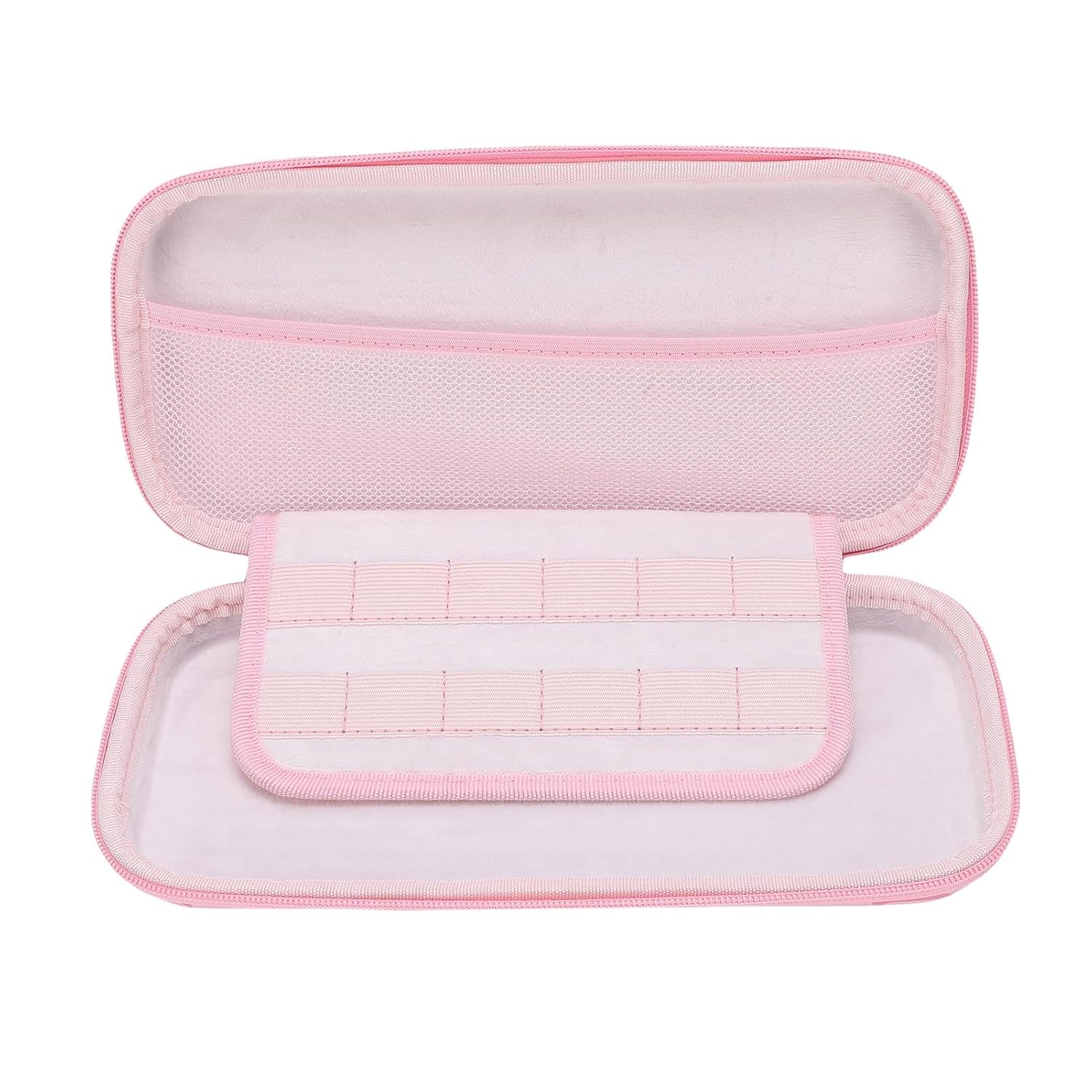Pretfy Handheld Game Console Protective Case Pink Strawberry EVA for 2 Travel Portable Use 1 X Case (with Strap) image 5