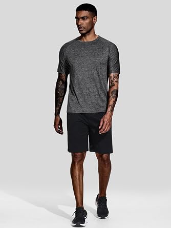 Teesmen 3 Pack Men's Quick Drying Shortsleeve Light and Breathable Sports T-Shirt Gym Wicking T Shirt