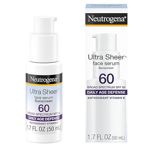 Neutrogena Ultra Sheer Face Sunscreen with Vitamin E & SPF 60, Sunscreen for Face with Broad Spectrum UVA/UVB Protection, Fragrance-Free,