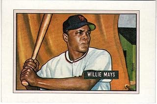 Willie Mays 1951 Bowman Rookie Reprint Baseball Card-New York Giants