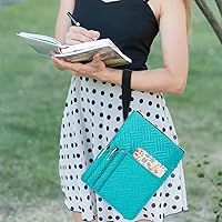 Vista 5 de Funda de libro APLUFINE con cremallera, protector de libro acolchado de 11"X9", fundas de libro acolchadas lavables para libros de tapa blanda