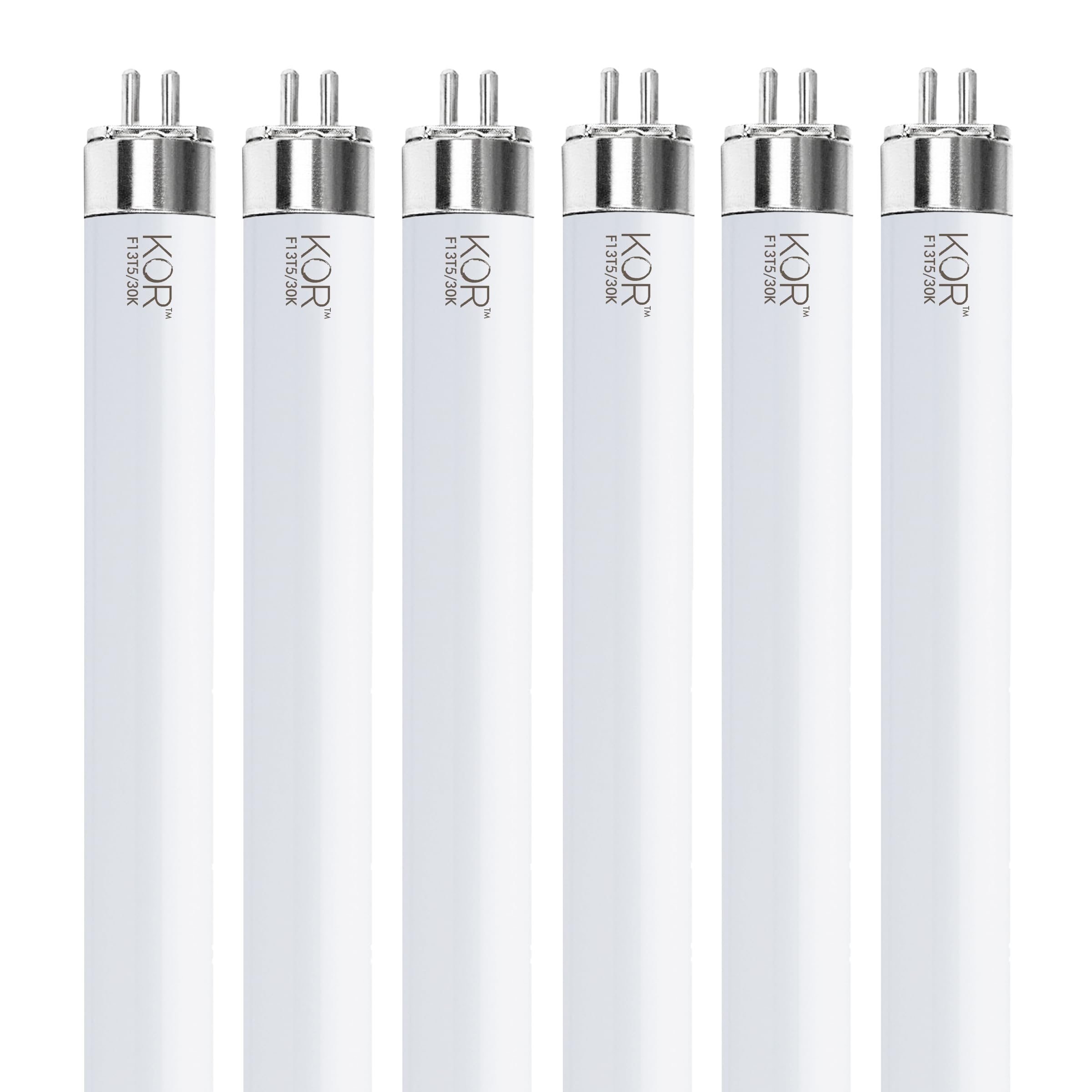 Photo 1 of ***PARTIAL SET*** KOR F13T5/WW T5 Fluorescent Tubes, 13W, 6-Pack