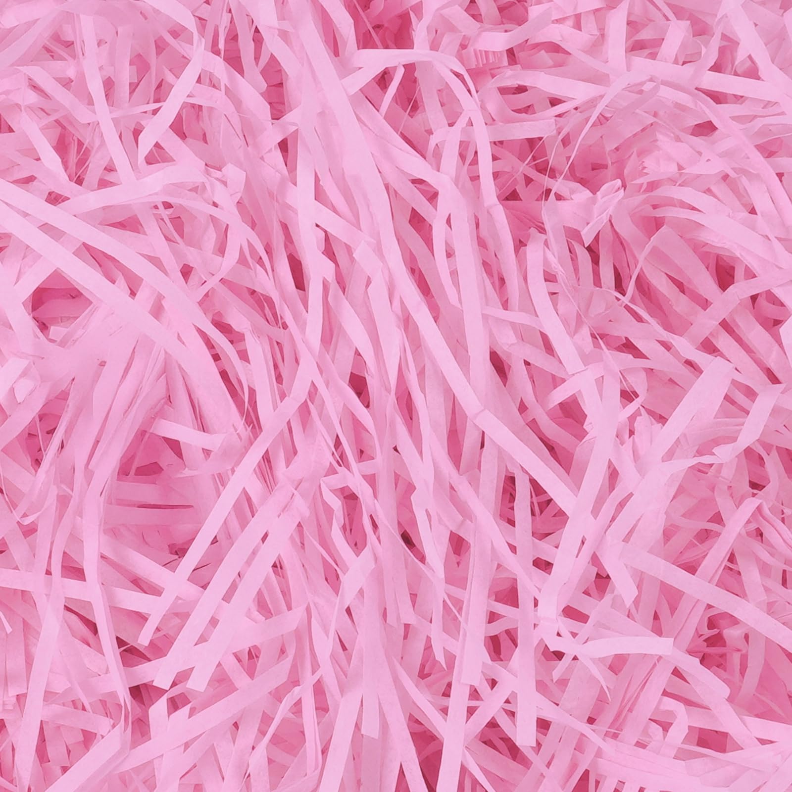 AOOSU 180g Shredded Tissue Paper, Pink Raffia Filling for Gift Boxes, Soft Shreds for Hampers Filling and Packaging, Filler Stuffing Paper for Christmas Birthday Decor