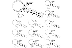 Veterinarian Keychain Gifts in Bulk (12 PCS)