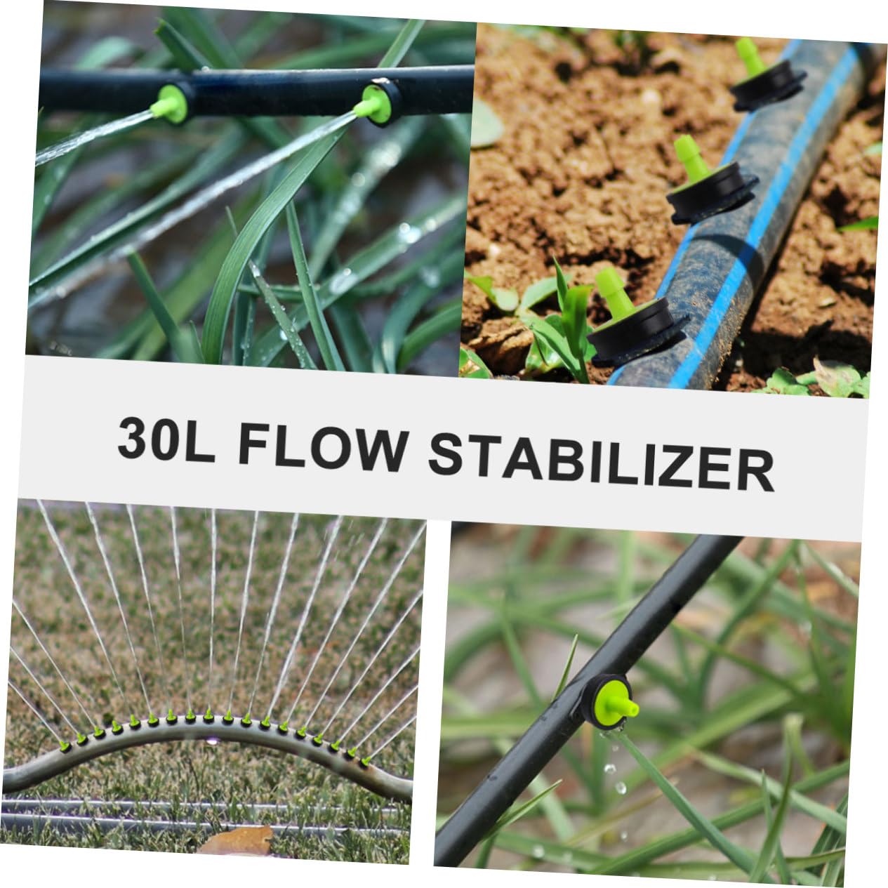 CIMAXIC Irrigation Dripper Set 100pcs 30l Flow Stabilizer Drip Nozzles for Lawn and Garden Watering