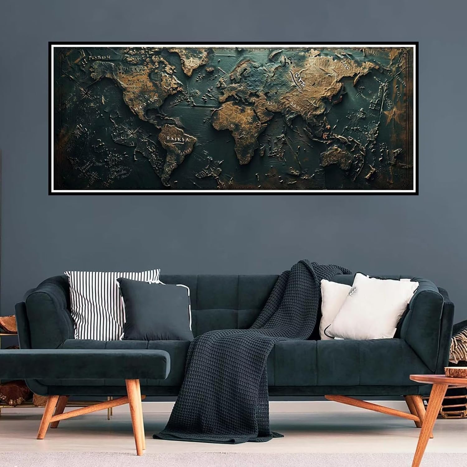 ダイヤモンドアート レトロ ダイヤモンドアート キット 地図 ダイヤモンド アート 200x80cm 四角 ビーズアート 全面貼り付