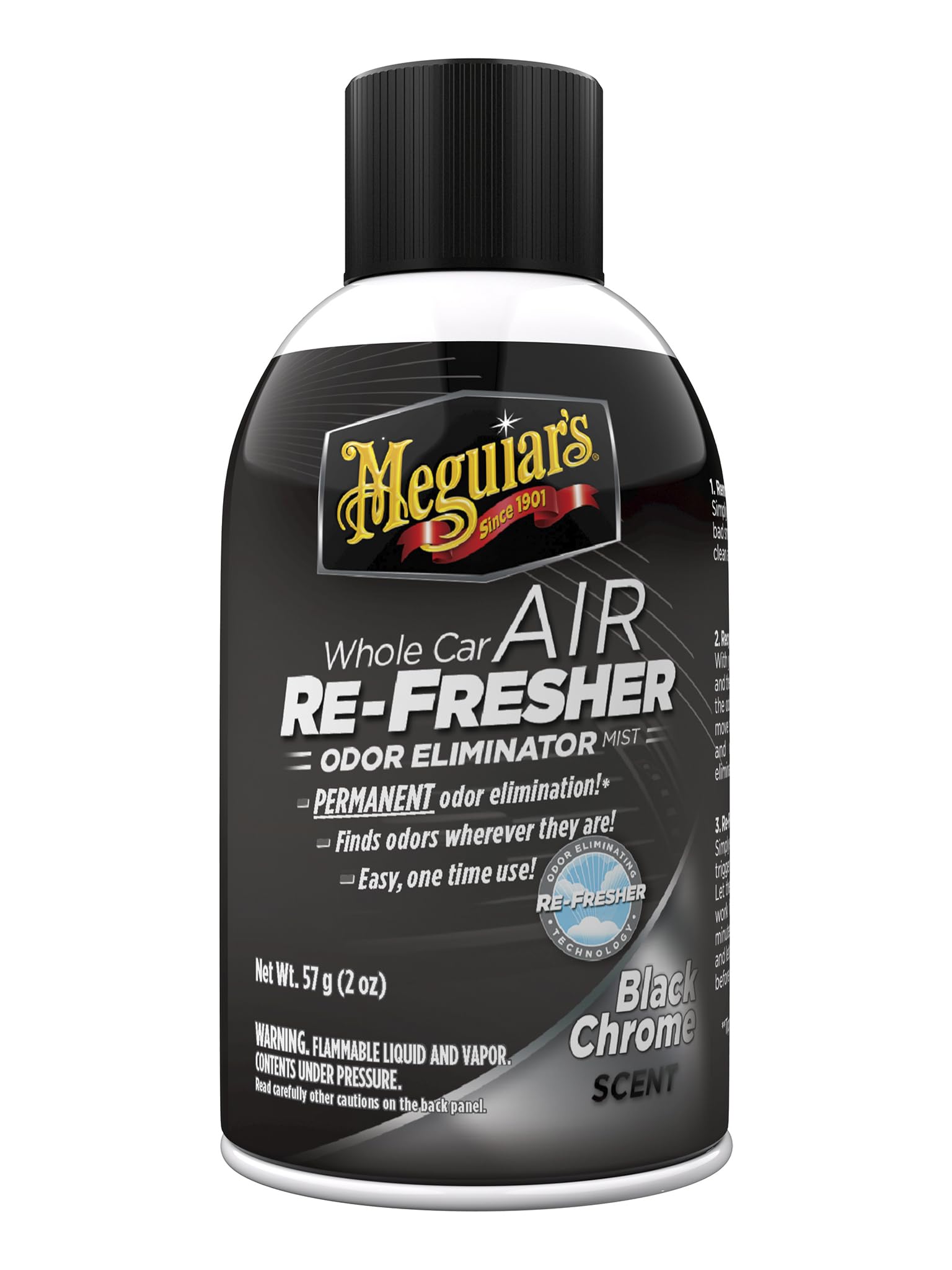 Meguiar's Air Re-Fresher, Black Chrome scent, 2 oz (Pack of 1)