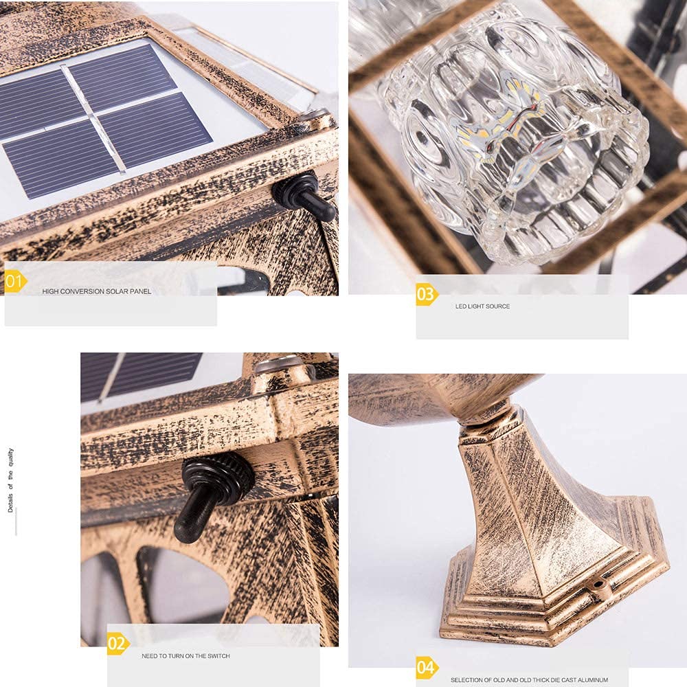 Oświetlenie Dziedzińca, Oświetlenie Placu, Oświetlenie Led Dwukolorowe, Ściemnialne, Solarne, Szklane, Metalowe, Aluminiowe, Słupkowe, Oświetlenie Ogrodowe, Ulica, D,Brass