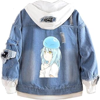 ISaikoy Anime That Time I Got Reincarnated as a Slime Denim Jacket Jeans Sweatshirt Sweater Hoodie Pullovers
