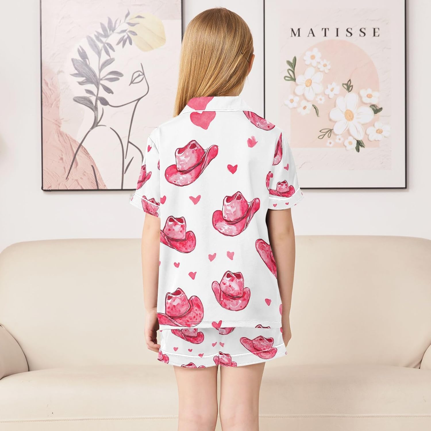 Silk Pajamas Sets Soft Satin 2 Piece Pjs Set Short Sleeve Sleepwear Nightwear