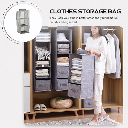 Miniatura 7 de Organizadores De Closet - Cubos de almacenamiento plegables de tela, contenedores plegables de almacenamiento de ropa, caja de almacenamiento