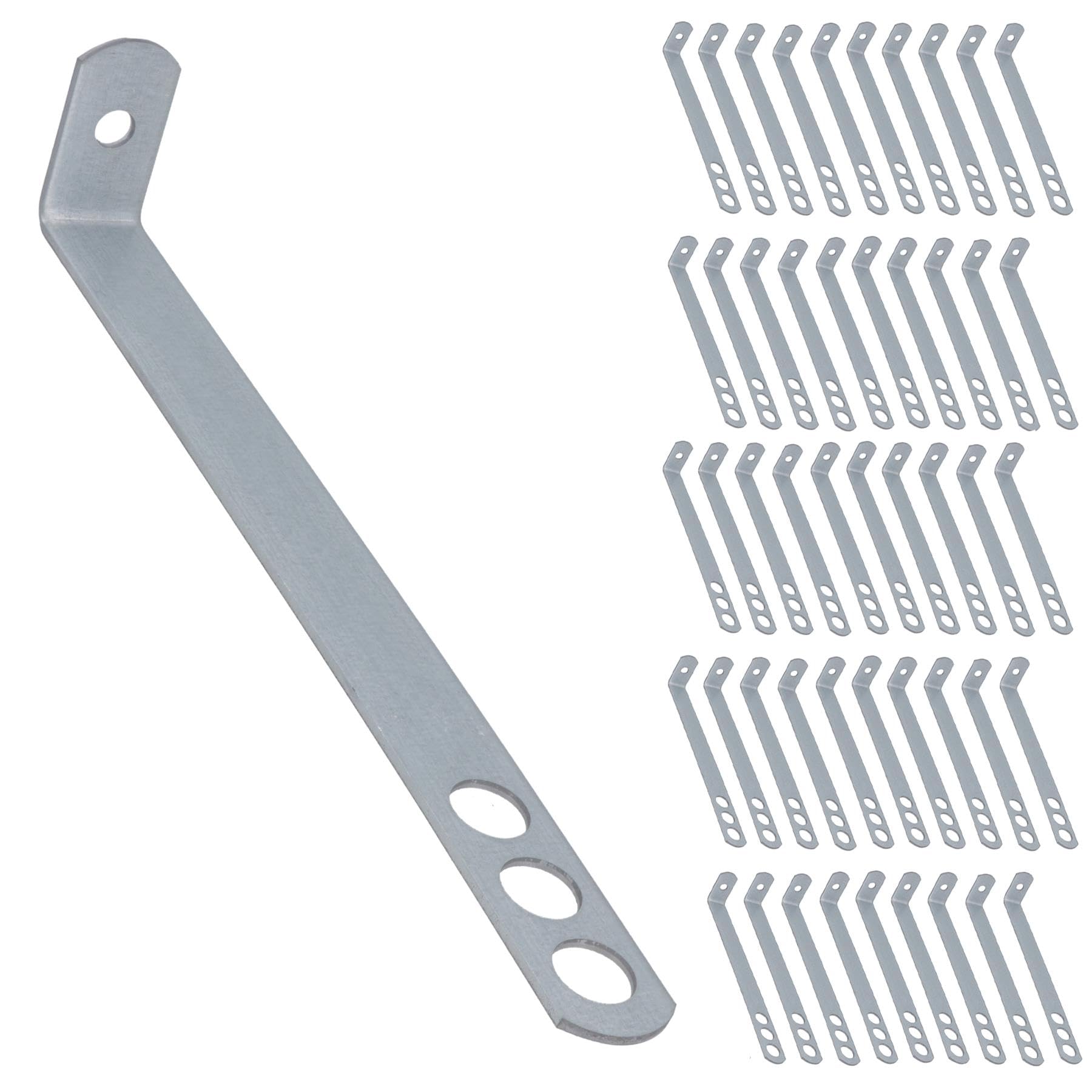 Safety End Frame Cramp Wall Tie 38mm x 200mm Galv Steel Fixing Fastener 50pc