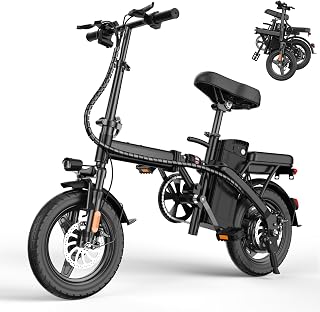 E14 E Bike Electric Bike for Adults 500W Motor, Folding Ebike 14", 48V 10Ah Removable Battery UL 2849 Certified, 30 Miles PAS Range, Mini E Bikes for Teens