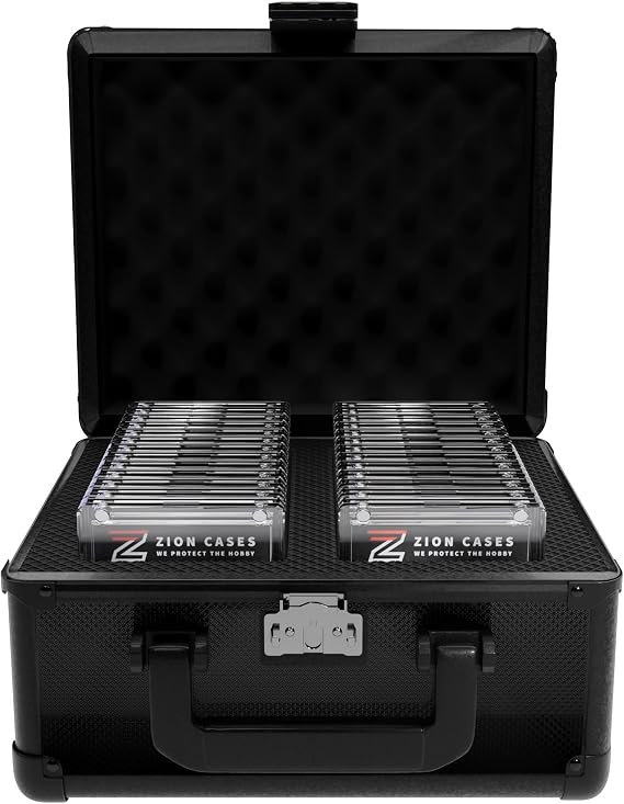 Zion Cases Slab Case; 2 Row Graded Card Case; Fits PSA, BGS, HGA, CSG Slabs; Ideal Travel Storage Solution; Black Diamond