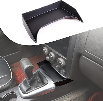 Lcojicep Transmission Storage Box, Tray Console Tray Organizer Compatible with Hummer H3 2005-2007 Accessories Automatic Transmission, Internal Storage, Black