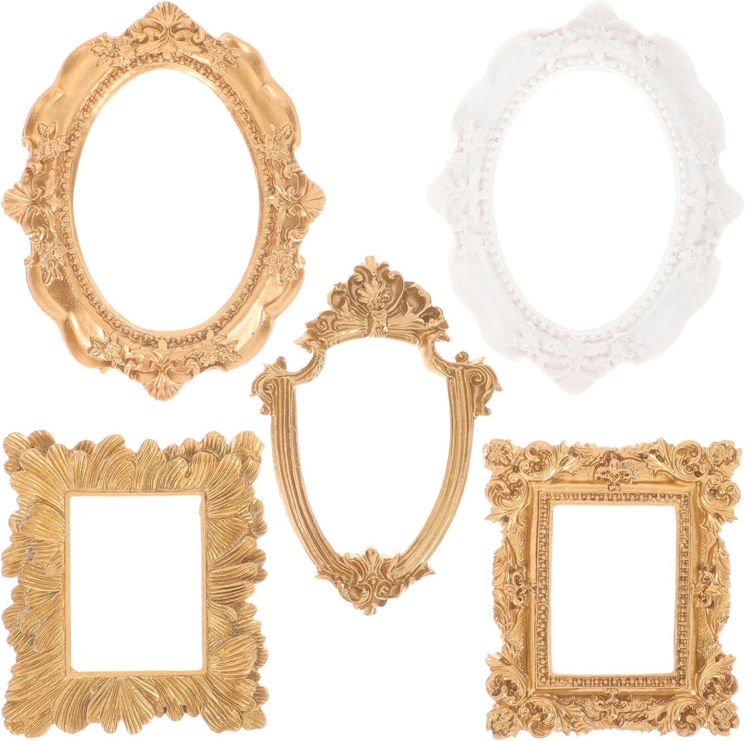 5pcs Resin Picture Holder Decorative Display Frame for Photos