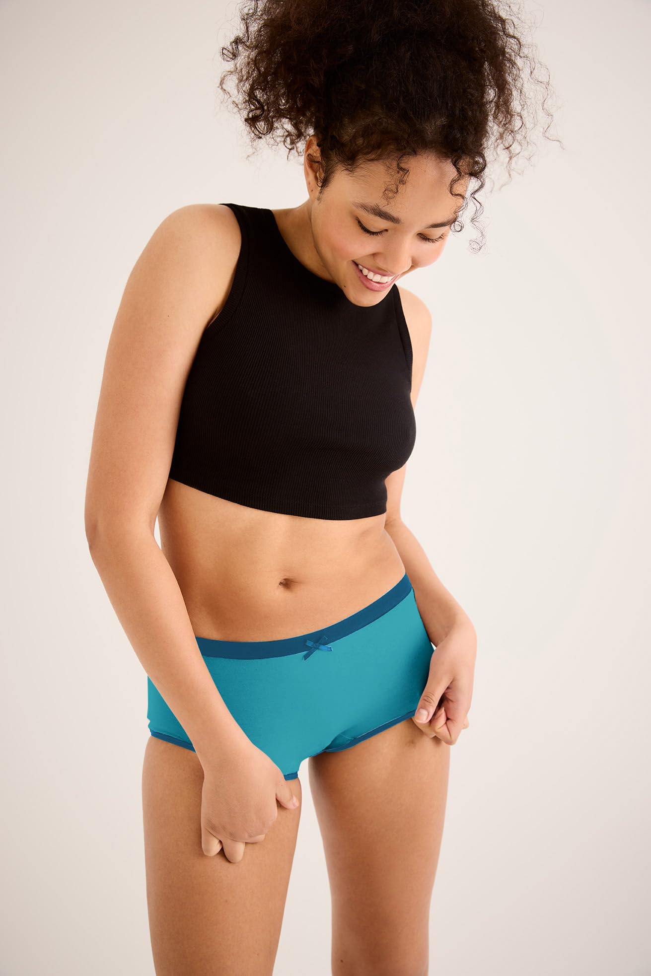 Selenacare Ropa interior menstrual para adolescentes (pack de 5) – Ropa interior menstrual para adolescentes, lavable, 100% vegana, sostenible, absorción de 20 ml