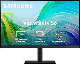 Samsung 27" (68.5cm) IPS 2K QHD Monitor|2560 X 1440|100 Hz|5ms|300nits|Height Pivot Adjustable Stand|SRGB 99%|Ports-HDMIX...