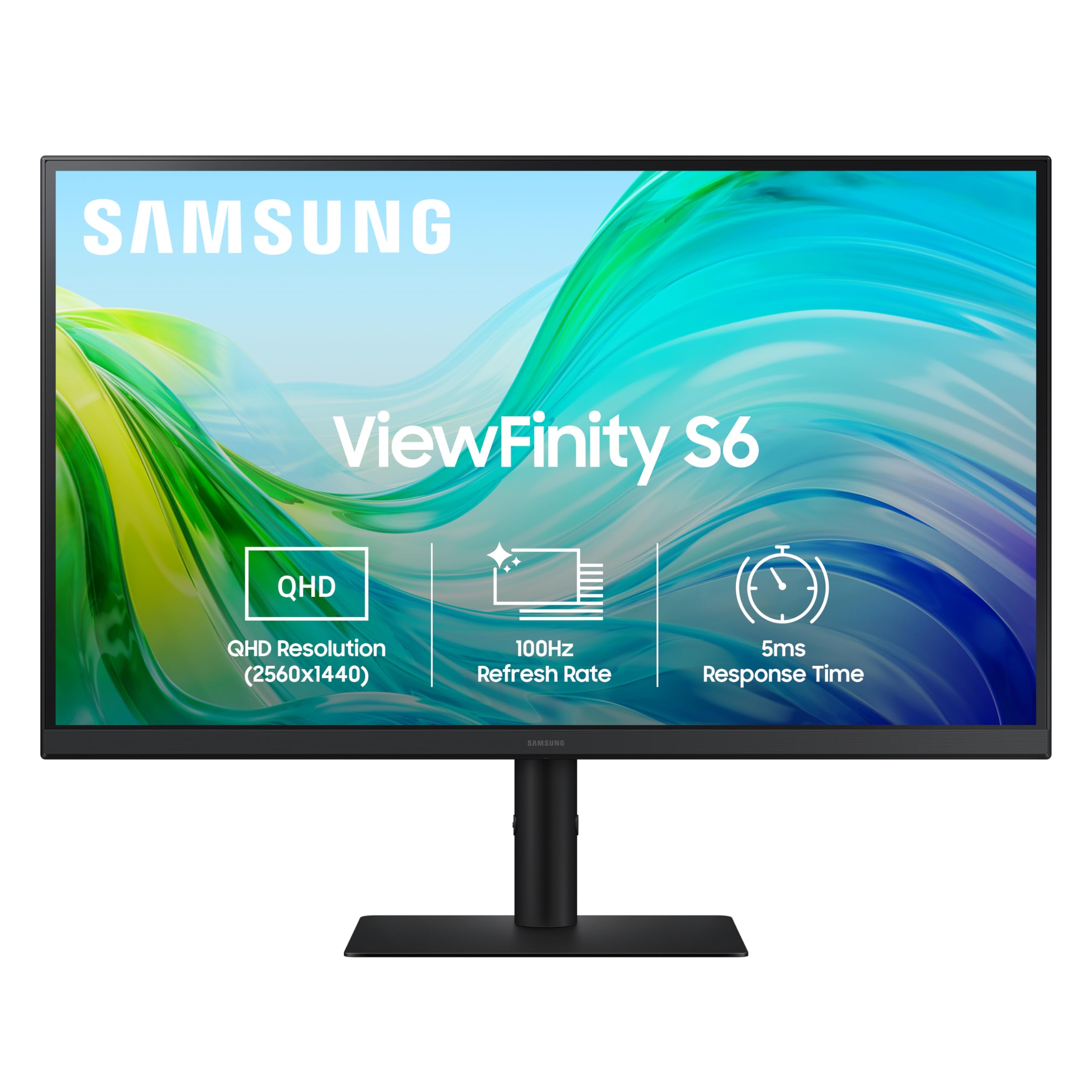Samsung ViewFinity S6 27 Inch (68.5 cm) Flat Monitor, QHD 2560 X 1440, IPS Display, 100 Hz, 5ms, Display Port, HDMI, Headphone Jack, Height Adjustable Stand (LS27F610EAWXXL, Black)-image-34