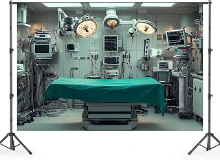 7x5ft Hospital Photo Backdrop Hospital Operating Room Backdrop Medical Equipment Photo Background Doctor Nurses Party Decor Banner Studio Photo Props LTMBDJ349