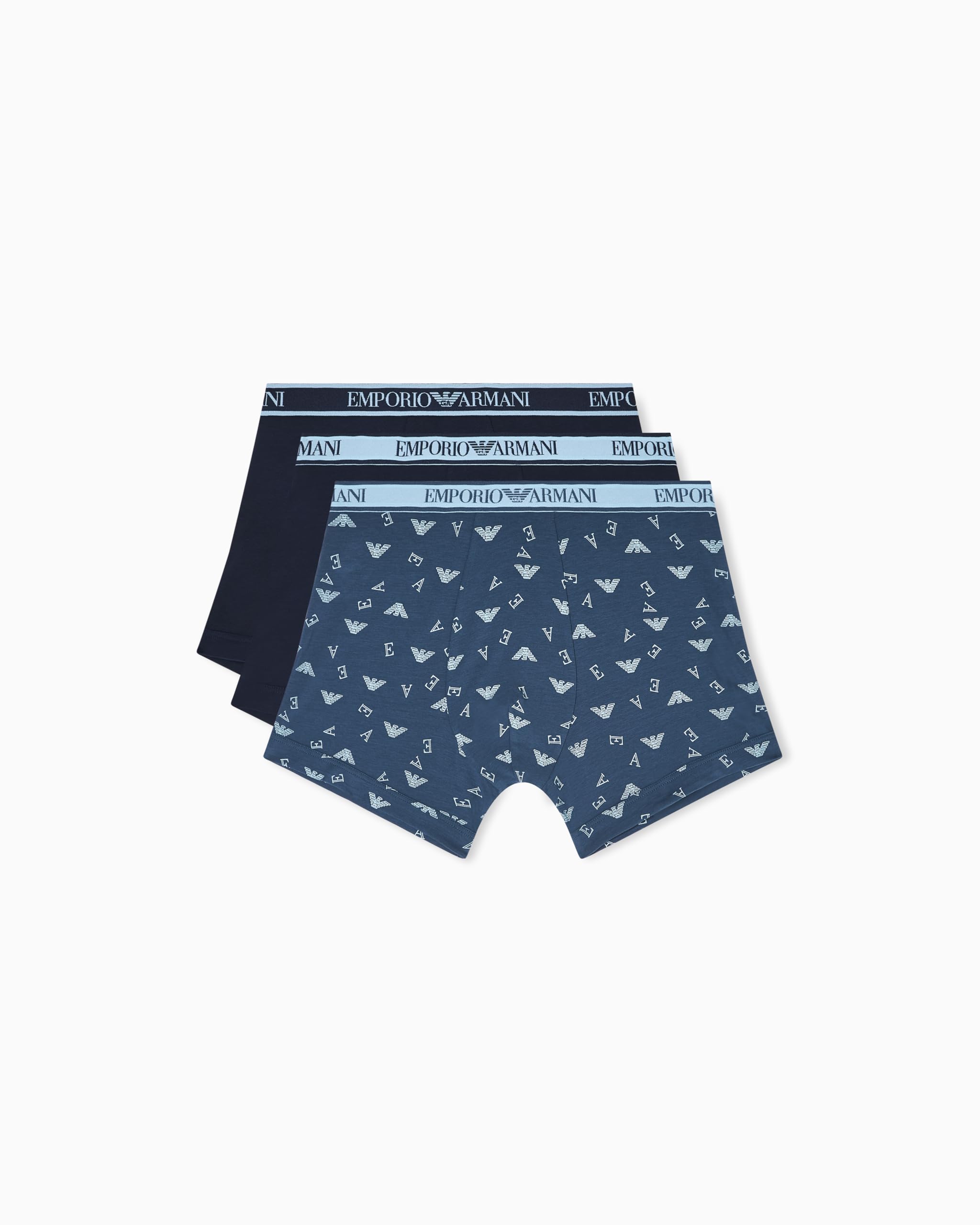 Emporio Armani Men's CORE Logoband 3-Pack Boxer Blue XL